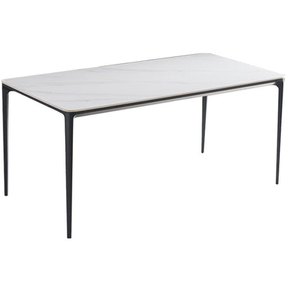 Modern 1/4/5/6/7 Pieces Dining Set Sintered Stone Dining Table Set for Home White 71"L x 31"W Clearhalo 'Dining Room Sets' 'Dining Tables & Seating' 'dining_room_set' 'furn' 'furn_dining_room_set' 'Furniture' 'furniture_dining_room_set' 'Kitchen & Dining Furniture' 4940817