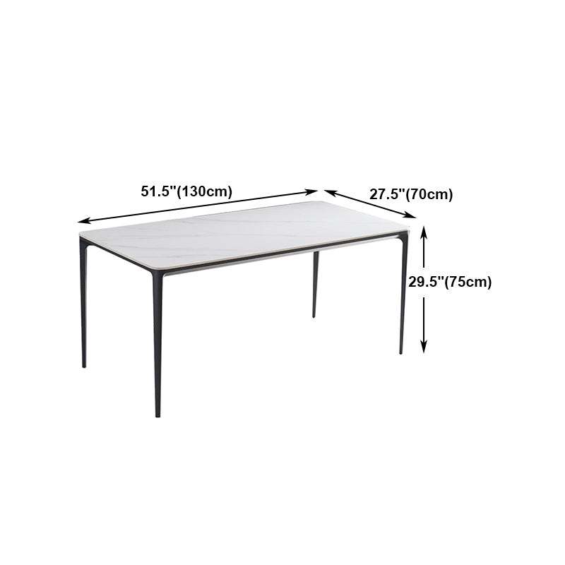 Modern 1/4/5/6/7 Pieces Dining Set Sintered Stone Dining Table Set for Home Clearhalo 'Dining Room Sets' 'Dining Tables & Seating' 'dining_room_set' 'furn' 'furn_dining_room_set' 'Furniture' 'furniture_dining_room_set' 'Kitchen & Dining Furniture' 4940823