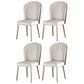 1/4/5/6 Pieces Dining Chairs Set White Rectangular Sintered Stone Top Dining Set for Home 4 White Chairs Clearhalo 'Dining Room Sets' 'Dining Tables & Seating' 'dining_room_set' 'furn' 'furn_dining_room_set' 'Furniture' 'furniture_dining_room_set' 'Kitchen & Dining Furniture' 4940828