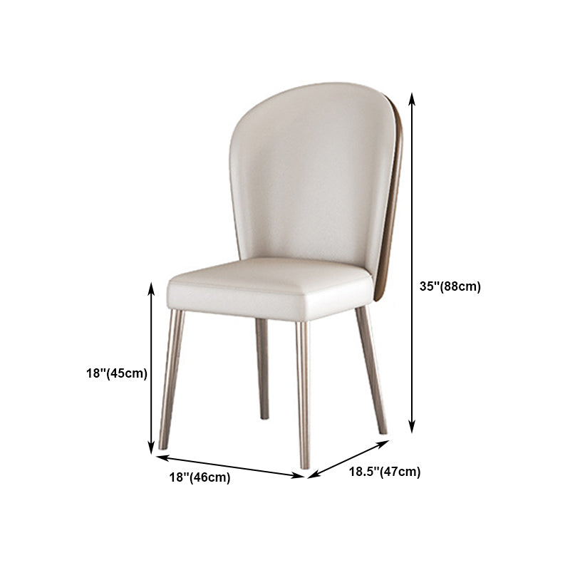1/4/5/6 Pieces Dining Chairs Set White Rectangular Sintered Stone Top Dining Set for Home Clearhalo 'Dining Room Sets' 'Dining Tables & Seating' 'dining_room_set' 'furn' 'furn_dining_room_set' 'Furniture' 'furniture_dining_room_set' 'Kitchen & Dining Furniture' 4940841