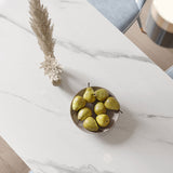 Modern 1/5 Pieces Dining Set Stone Dining Table for Dining Room Clearhalo 'Dining Room Sets' 'Dining Tables & Seating' 'dining_room_set' 'furn' 'furn_dining_room_set' 'Furniture' 'furniture_dining_room_set' 'Kitchen & Dining Furniture' 4940848