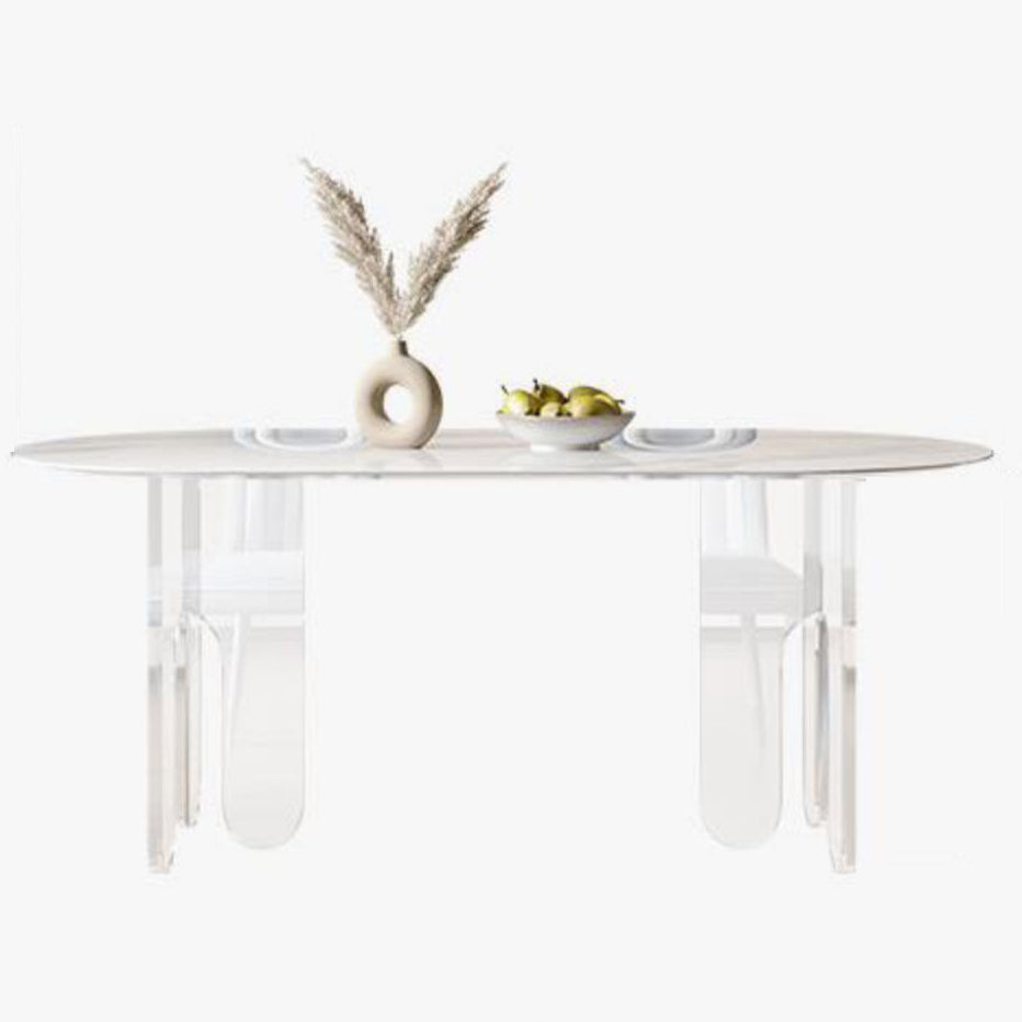 Modern 1/5 Pieces Dining Set Stone Dining Table for Dining Room Clearhalo 'Dining Room Sets' 'Dining Tables & Seating' 'dining_room_set' 'furn' 'furn_dining_room_set' 'Furniture' 'furniture_dining_room_set' 'Kitchen & Dining Furniture' 4940850