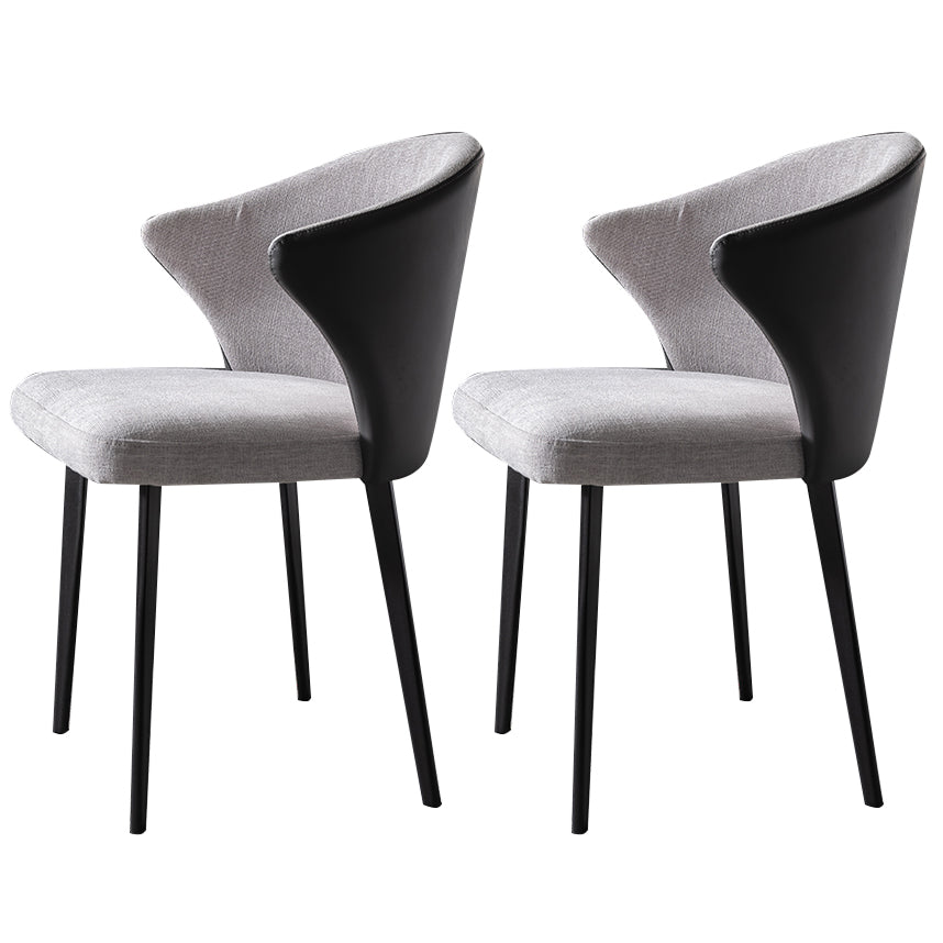 1/2/5/7 Pieces Dining Chairs Set Black Sintered Stone Dining Table Set for Home 2 Grey Chairs Clearhalo 'Dining Room Sets' 'Dining Tables & Seating' 'dining_room_set' 'furn' 'furn_dining_room_set' 'Furniture' 'furniture_dining_room_set' 'Kitchen & Dining Furniture' 4940860