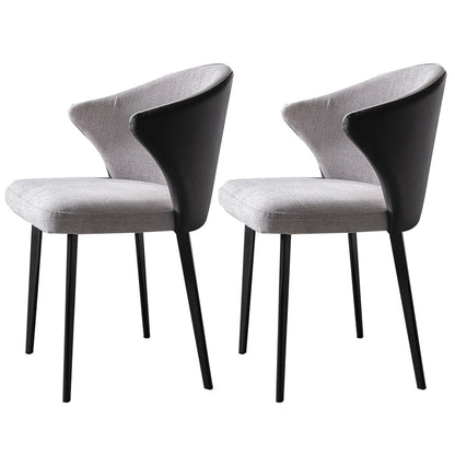 1/2/5/7 Pieces Dining Chairs Set Black Sintered Stone Dining Table Set for Home 2 Grey Chairs Clearhalo 'Dining Room Sets' 'Dining Tables & Seating' 'dining_room_set' 'furn' 'furn_dining_room_set' 'Furniture' 'furniture_dining_room_set' 'Kitchen & Dining Furniture' 4940860