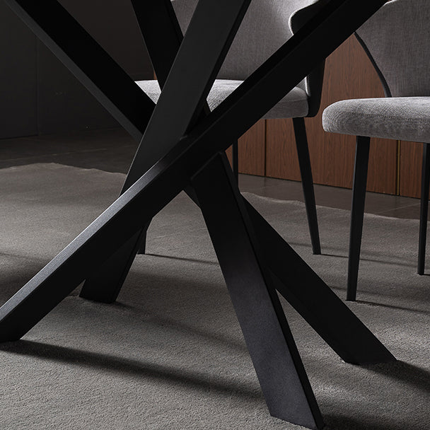 1/2/5/7 Pieces Dining Chairs Set Black Sintered Stone Dining Table Set for Home Clearhalo 'Dining Room Sets' 'Dining Tables & Seating' 'dining_room_set' 'furn' 'furn_dining_room_set' 'Furniture' 'furniture_dining_room_set' 'Kitchen & Dining Furniture' 4940868