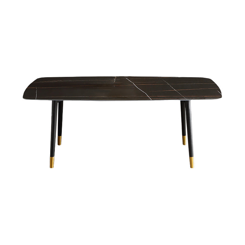 Modern 1/4/5/6/7 Pieces Dining Set Sintered Stone Dining Table with Leather Chairs Clearhalo 'Dining Room Sets' 'Dining Tables & Seating' 'dining_room_set' 'furn' 'furn_dining_room_set' 'Furniture' 'furniture_dining_room_set' 'Kitchen & Dining Furniture' 4940876