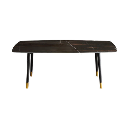 Modern 1/4/5/6/7 Pieces Dining Set Sintered Stone Dining Table with Leather Chairs Clearhalo 'Dining Room Sets' 'Dining Tables & Seating' 'dining_room_set' 'furn' 'furn_dining_room_set' 'Furniture' 'furniture_dining_room_set' 'Kitchen & Dining Furniture' 4940876