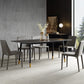 Modern 1/4/5/6/7 Pieces Dining Set Sintered Stone Dining Table with Leather Chairs Clearhalo 'Dining Room Sets' 'Dining Tables & Seating' 'dining_room_set' 'furn' 'furn_dining_room_set' 'Furniture' 'furniture_dining_room_set' 'Kitchen & Dining Furniture' 4940878
