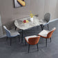 Modern 1/4/5/7 Pieces Dining Set Sintered Stone Dining Table Set for Home Clearhalo 'Dining Room Sets' 'Dining Tables & Seating' 'dining_room_set' 'furn' 'furn_dining_room_set' 'Furniture' 'furniture_dining_room_set' 'Kitchen & Dining Furniture' 4940900