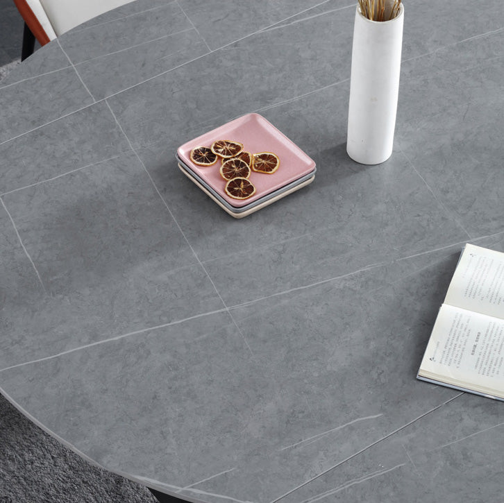 Modern 1/4/5/7 Pieces Dining Set Sintered Stone Dining Table Set for Home Clearhalo 'Dining Room Sets' 'Dining Tables & Seating' 'dining_room_set' 'furn' 'furn_dining_room_set' 'Furniture' 'furniture_dining_room_set' 'Kitchen & Dining Furniture' 4940909