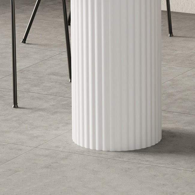 Modern 1/2/4/5 Pieces Dining Set Rectangle Stone Dining Table for Dining Room Clearhalo 'Dining Room Sets' 'Dining Tables & Seating' 'dining_room_set' 'furn' 'furn_dining_room_set' 'Furniture' 'furniture_dining_room_set' 'Kitchen & Dining Furniture' 4940923