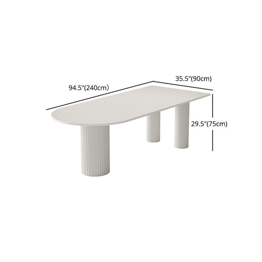 Modern 1/2/4/5 Pieces Dining Set Rectangle Stone Dining Table for Dining Room Clearhalo 'Dining Room Sets' 'Dining Tables & Seating' 'dining_room_set' 'furn' 'furn_dining_room_set' 'Furniture' 'furniture_dining_room_set' 'Kitchen & Dining Furniture' 4940931