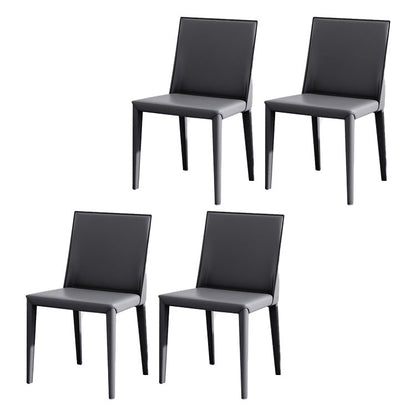 Modern 1/4/5/6 Pieces Aluminium Dinette Set with Sintered Stone Top Dining Table Set 4 Grey Chairs Clearhalo 'Dining Room Sets' 'Dining Tables & Seating' 'dining_room_set' 'furn' 'furn_dining_room_set' 'Furniture' 'furniture_dining_room_set' 'Kitchen & Dining Furniture' 4940937