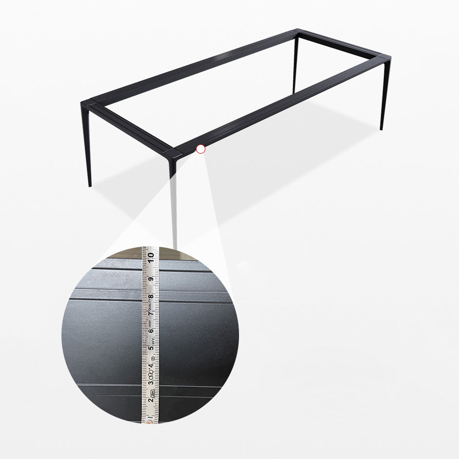 Modern 1/4/5/6 Pieces Aluminium Dinette Set with Sintered Stone Top Dining Table Set Clearhalo 'Dining Room Sets' 'Dining Tables & Seating' 'dining_room_set' 'furn' 'furn_dining_room_set' 'Furniture' 'furniture_dining_room_set' 'Kitchen & Dining Furniture' 4940942