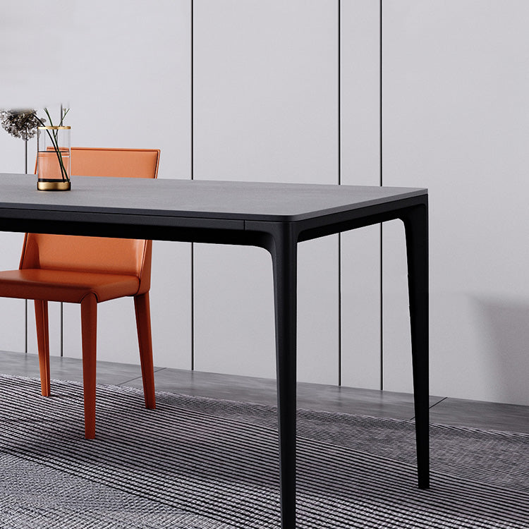 Modern 1/4/5/6 Pieces Aluminium Dinette Set with Sintered Stone Top Dining Table Set Clearhalo 'Dining Room Sets' 'Dining Tables & Seating' 'dining_room_set' 'furn' 'furn_dining_room_set' 'Furniture' 'furniture_dining_room_set' 'Kitchen & Dining Furniture' 4940944