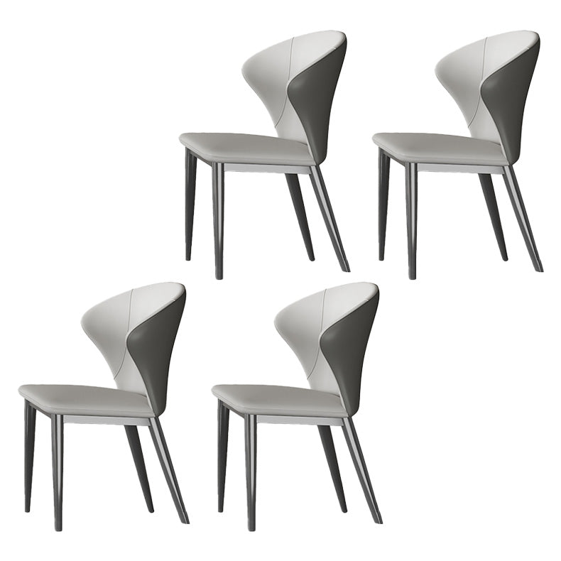 1/3/4/5/7/8 Pieces Dining Chairs Set Dining Table Set with Sintered Stone Top 4 Grey Chairs Clearhalo 'Dining Room Sets' 'Dining Tables & Seating' 'dining_room_set' 'furn' 'furn_dining_room_set' 'Furniture' 'furniture_dining_room_set' 'Kitchen & Dining Furniture' 4940953