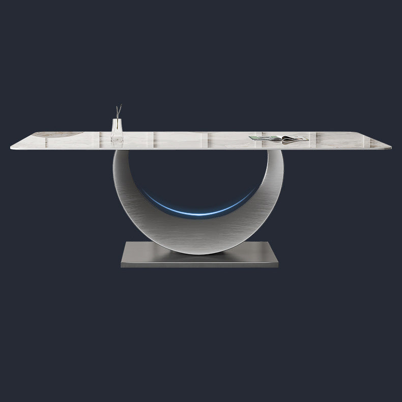 1/3/4/5/7/8 Pieces Dining Chairs Set Dining Table Set with Sintered Stone Top Clearhalo 'Dining Room Sets' 'Dining Tables & Seating' 'dining_room_set' 'furn' 'furn_dining_room_set' 'Furniture' 'furniture_dining_room_set' 'Kitchen & Dining Furniture' 4940959