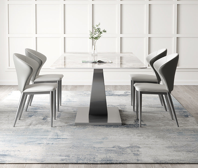1/3/4/5/7/8 Pieces Dining Chairs Set Dining Table Set with Sintered Stone Top Clearhalo 'Dining Room Sets' 'Dining Tables & Seating' 'dining_room_set' 'furn' 'furn_dining_room_set' 'Furniture' 'furniture_dining_room_set' 'Kitchen & Dining Furniture' 4940961