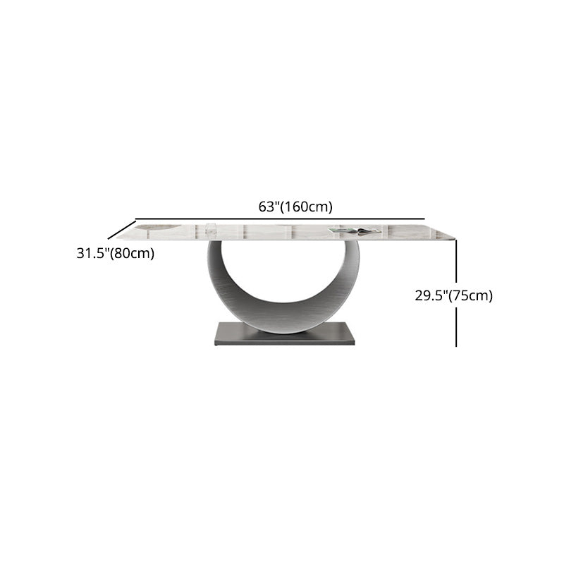 1/3/4/5/7/8 Pieces Dining Chairs Set Dining Table Set with Sintered Stone Top Clearhalo 'Dining Room Sets' 'Dining Tables & Seating' 'dining_room_set' 'furn' 'furn_dining_room_set' 'Furniture' 'furniture_dining_room_set' 'Kitchen & Dining Furniture' 4940967