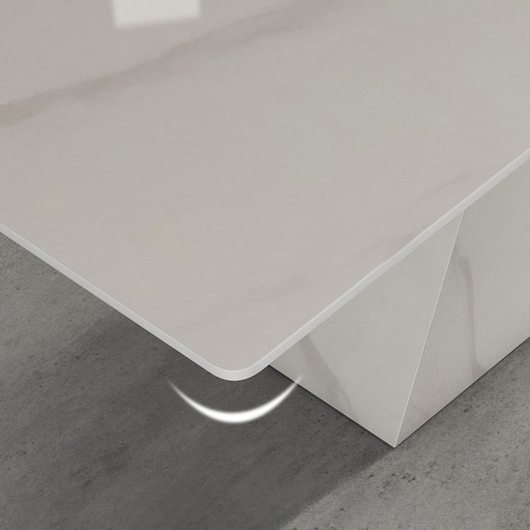 Designer Style 1/4/5/7 Pieces Dinette Set Sintered Stone Dining Room Set Clearhalo 'Dining Room Sets' 'Dining Tables & Seating' 'dining_room_set' 'furn' 'furn_dining_room_set' 'Furniture' 'furniture_dining_room_set' 'Kitchen & Dining Furniture' 4940978