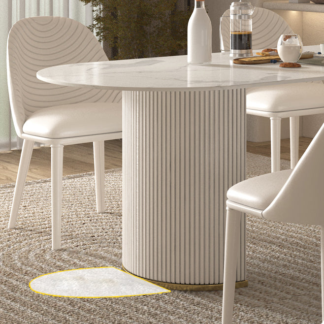 Modern 1/2/4/5/7 Pieces Dining Set Rectangle Stone Dining Table for Dining Room Clearhalo 'Dining Room Sets' 'Dining Tables & Seating' 'dining_room_set' 'furn' 'furn_dining_room_set' 'Furniture' 'furniture_dining_room_set' 'Kitchen & Dining Furniture' 4941003