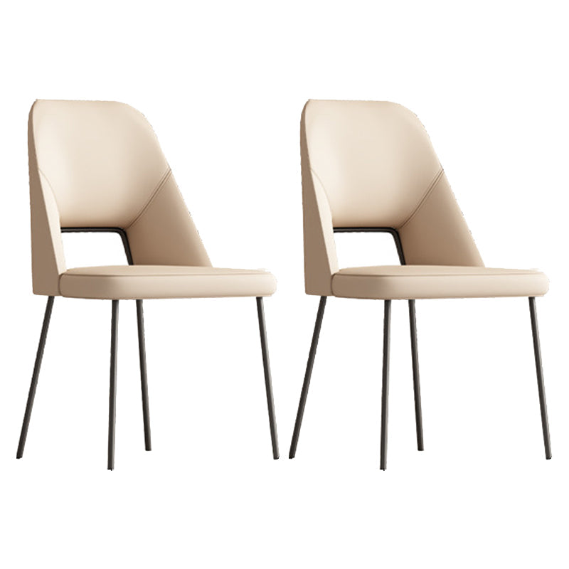 1/2/6/7 Pieces Dining Chairs Set Table Set with Sintered Stone Top with Leather Chairs 2 White Chairs Clearhalo 'Dining Room Sets' 'Dining Tables & Seating' 'dining_room_set' 'furn' 'furn_dining_room_set' 'Furniture' 'furniture_dining_room_set' 'Kitchen & Dining Furniture' 4941045