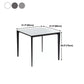 Industrial Style 4 Legs Furniture Stone Square Dining Table for Dining Room Clearhalo 'Dining Tables & Seating' 'Dining Tables' 'dining_table' 'furn' 'furn_dining_table' 'Furniture' 'furniture_dining_table' 'Kitchen & Dining Furniture' 'kitchen' 'kitchen_dining_table' 4941091