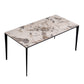 Sintered Stone Table for Restaurant Industrial Rectangle Dining Table with 4 Legs White Without Chairs Clearhalo 'Dining Tables & Seating' 'Dining Tables' 'dining_table' 'furn' 'furn_dining_table' 'Furniture' 'furniture_dining_table' 'Kitchen & Dining Furniture' 'kitchen' 'kitchen_dining_table' 4941097