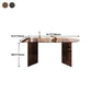 Tempered Glass Dining Table for Restaurant Modern Free Form Table with Double Pedestal Clearhalo 'Dining Tables & Seating' 'Dining Tables' 'dining_table' 'furn' 'furn_dining_table' 'Furniture' 'furniture_dining_table' 'Kitchen & Dining Furniture' 'kitchen' 'kitchen_dining_table' 4941175