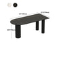 Stone Contemporary Free Form Dinner Table Matte Finish Table for Home Clearhalo 'Dining Tables & Seating' 'Dining Tables' 'dining_table' 'furn' 'furn_dining_table' 'Furniture' 'furniture_dining_table' 'Kitchen & Dining Furniture' 'kitchen' 'kitchen_dining_table' 4941240