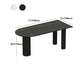 Stone Contemporary Free Form Dinner Table Matte Finish Table for Home Clearhalo 'Dining Tables & Seating' 'Dining Tables' 'dining_table' 'furn' 'furn_dining_table' 'Furniture' 'furniture_dining_table' 'Kitchen & Dining Furniture' 'kitchen' 'kitchen_dining_table' 4941241