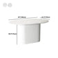White Top Dining Table Traditional Luxury Oval Table with Pedestal Base Clearhalo 'Dining Tables & Seating' 'Dining Tables' 'dining_table' 'furn' 'furn_dining_table' 'Furniture' 'furniture_dining_table' 'Kitchen & Dining Furniture' 'kitchen' 'kitchen_dining_table' 4941252