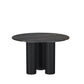 Stone Contemporary Round Dining Table Matte Finish 3 Legs Table for Kitchen Clearhalo 'Dining Tables & Seating' 'Dining Tables' 'dining_table' 'furn' 'furn_dining_table' 'Furniture' 'furniture_dining_table' 'Kitchen & Dining Furniture' 'kitchen' 'kitchen_dining_table' 4941259