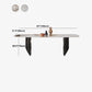 Rectangle Stone Top Dining Table Contemporary Dining Table with Double Pedestal Base Clearhalo 'Dining Tables & Seating' 'Dining Tables' 'dining_table' 'furn' 'furn_dining_table' 'Furniture' 'furniture_dining_table' 'Kitchen & Dining Furniture' 'kitchen' 'kitchen_dining_table' 4941281
