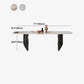 Rectangle Stone Top Dining Table Contemporary Dining Table with Double Pedestal Base Clearhalo 'Dining Tables & Seating' 'Dining Tables' 'dining_table' 'furn' 'furn_dining_table' 'Furniture' 'furniture_dining_table' 'Kitchen & Dining Furniture' 'kitchen' 'kitchen_dining_table' 4941282