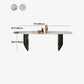 Rectangle Stone Top Dining Table Contemporary Dining Table with Double Pedestal Base Clearhalo 'Dining Tables & Seating' 'Dining Tables' 'dining_table' 'furn' 'furn_dining_table' 'Furniture' 'furniture_dining_table' 'Kitchen & Dining Furniture' 'kitchen' 'kitchen_dining_table' 4941283