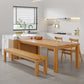 Modern Style Dining Table Rectangle Wood Dining Table with 3 legs 70.9"L x 31.5"W x 29.5"H Without Chairs Clearhalo 'Dining Tables & Seating' 'Dining Tables' 'dining_table' 'furn' 'furn_dining_table' 'Furniture' 'furniture_dining_table' 'Kitchen & Dining Furniture' 'kitchen' 'kitchen_dining_table' 4941311