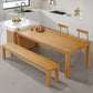 Modern Style Dining Table Rectangle Wood Dining Table with 3 legs 63"L x 29.5"W x 29.5"H Without Chairs Clearhalo 'Dining Tables & Seating' 'Dining Tables' 'dining_table' 'furn' 'furn_dining_table' 'Furniture' 'furniture_dining_table' 'Kitchen & Dining Furniture' 'kitchen' 'kitchen_dining_table' 4941312