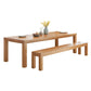 Modern Style Dining Table Rectangle Wood Dining Table with 3 legs Clearhalo 'Dining Tables & Seating' 'Dining Tables' 'dining_table' 'furn' 'furn_dining_table' 'Furniture' 'furniture_dining_table' 'Kitchen & Dining Furniture' 'kitchen' 'kitchen_dining_table' 4941315