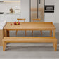Modern Style Dining Table Rectangle Wood Dining Table with 3 legs Clearhalo 'Dining Tables & Seating' 'Dining Tables' 'dining_table' 'furn' 'furn_dining_table' 'Furniture' 'furniture_dining_table' 'Kitchen & Dining Furniture' 'kitchen' 'kitchen_dining_table' 4941320