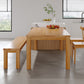 Modern Style Dining Table Rectangle Wood Dining Table with 3 legs Clearhalo 'Dining Tables & Seating' 'Dining Tables' 'dining_table' 'furn' 'furn_dining_table' 'Furniture' 'furniture_dining_table' 'Kitchen & Dining Furniture' 'kitchen' 'kitchen_dining_table' 4941321