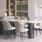 Modern Style Dining Table White Sintered Stone Dining Table with Metal Base for Kitchen Clearhalo 'Dining Tables & Seating' 'Dining Tables' 'dining_table' 'furn' 'furn_dining_table' 'Furniture' 'furniture_dining_table' 'Kitchen & Dining Furniture' 'kitchen' 'kitchen_dining_table' 4941337