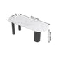 Modern Style Dining Table White Sintered Stone Dining Table with Metal Base for Kitchen Clearhalo 'Dining Tables & Seating' 'Dining Tables' 'dining_table' 'furn' 'furn_dining_table' 'Furniture' 'furniture_dining_table' 'Kitchen & Dining Furniture' 'kitchen' 'kitchen_dining_table' 4941340