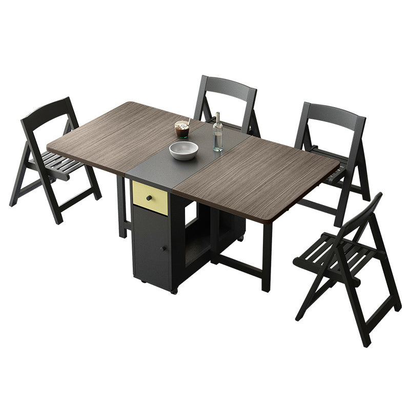 Mid-Century Dining Table Rectangle Wooden Dining Table with Trestle Base Clearhalo 'Dining Tables & Seating' 'Dining Tables' 'dining_table' 'furn' 'furn_dining_table' 'Furniture' 'furniture_dining_table' 'Kitchen & Dining Furniture' 'kitchen' 'kitchen_dining_table' 4941352