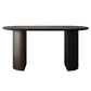 Simplicity Style Furniture Oval Double Pedestal Dining Site Table for Dining Room Clearhalo 'Dining Tables & Seating' 'Dining Tables' 'dining_table' 'furn' 'furn_dining_table' 'Furniture' 'furniture_dining_table' 'Kitchen & Dining Furniture' 'kitchen' 'kitchen_dining_table' 4941376