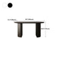 Simplicity Style Furniture Oval Double Pedestal Dining Site Table for Dining Room Clearhalo 'Dining Tables & Seating' 'Dining Tables' 'dining_table' 'furn' 'furn_dining_table' 'Furniture' 'furniture_dining_table' 'Kitchen & Dining Furniture' 'kitchen' 'kitchen_dining_table' 4941386