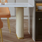 Traditional Luxury Dining Table White Sintered Stone Dining Table for Kitchen Clearhalo 'Dining Tables & Seating' 'Dining Tables' 'dining_table' 'furn' 'furn_dining_table' 'Furniture' 'furniture_dining_table' 'Kitchen & Dining Furniture' 'kitchen' 'kitchen_dining_table' 4941395