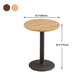 Industrial Wooden Table for Restaurant Dining Table with Pedestal Base in Black Clearhalo 'Dining Tables & Seating' 'Dining Tables' 'dining_table' 'furn' 'furn_dining_table' 'Furniture' 'furniture_dining_table' 'Kitchen & Dining Furniture' 'kitchen' 'kitchen_dining_table' 4941417