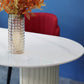 Contemporary White Standard Dining Table Irregular Sintered Stone Dining Table for Kitchen Clearhalo 'Dining Tables & Seating' 'Dining Tables' 'dining_table' 'furn' 'furn_dining_table' 'Furniture' 'furniture_dining_table' 'Kitchen & Dining Furniture' 'kitchen' 'kitchen_dining_table' 4941426