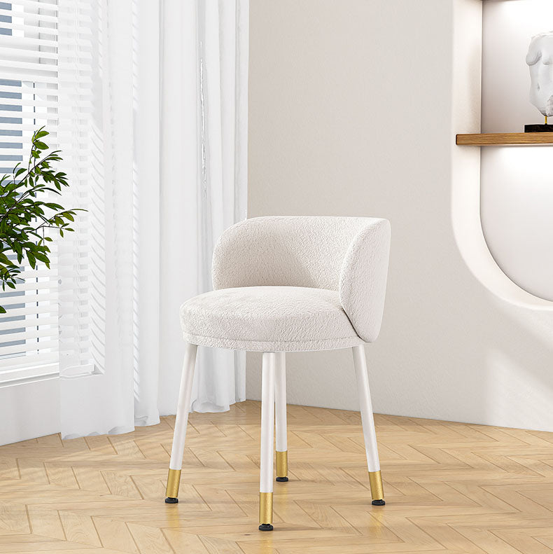 Scandinavian Upholstered Dining Chairs Armless Solid Back Chair Clearhalo 'Dining Chairs' 'Dining Tables & Seating' 'dining_chair' 'furn' 'furn_dining_chair' 'Furniture' 'furniture_dining_chair' 'Kitchen & Dining Furniture' 4941433